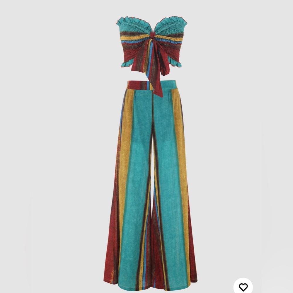CIDER Wild West Boho Set In Stripe NWOT XL
